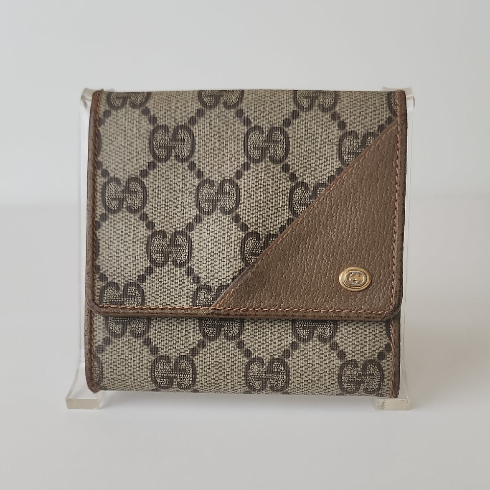 Gucci Vintage Trifold Leather Wallet